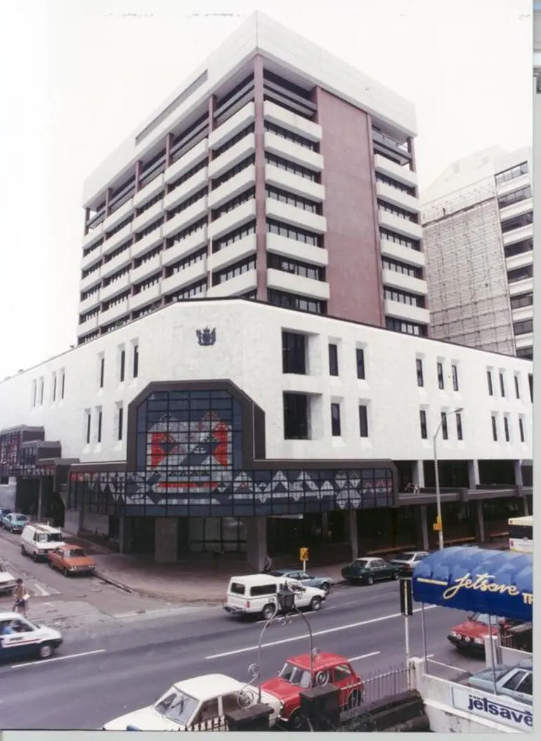 Image: Fletcher Construction Co Ltd: 1986 Auckland District Law Court & Departmental buildings, Albert Street