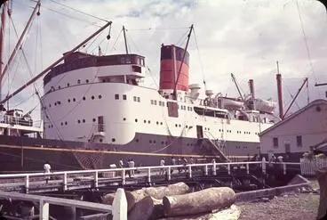 Image: Slide: MV TOFUA berthed at unidentified wharf