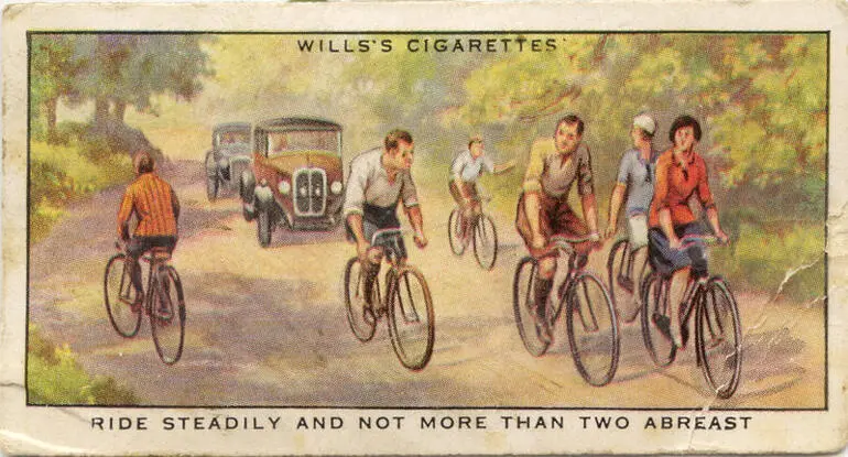 Image: Ride steadily and not more than two abreast