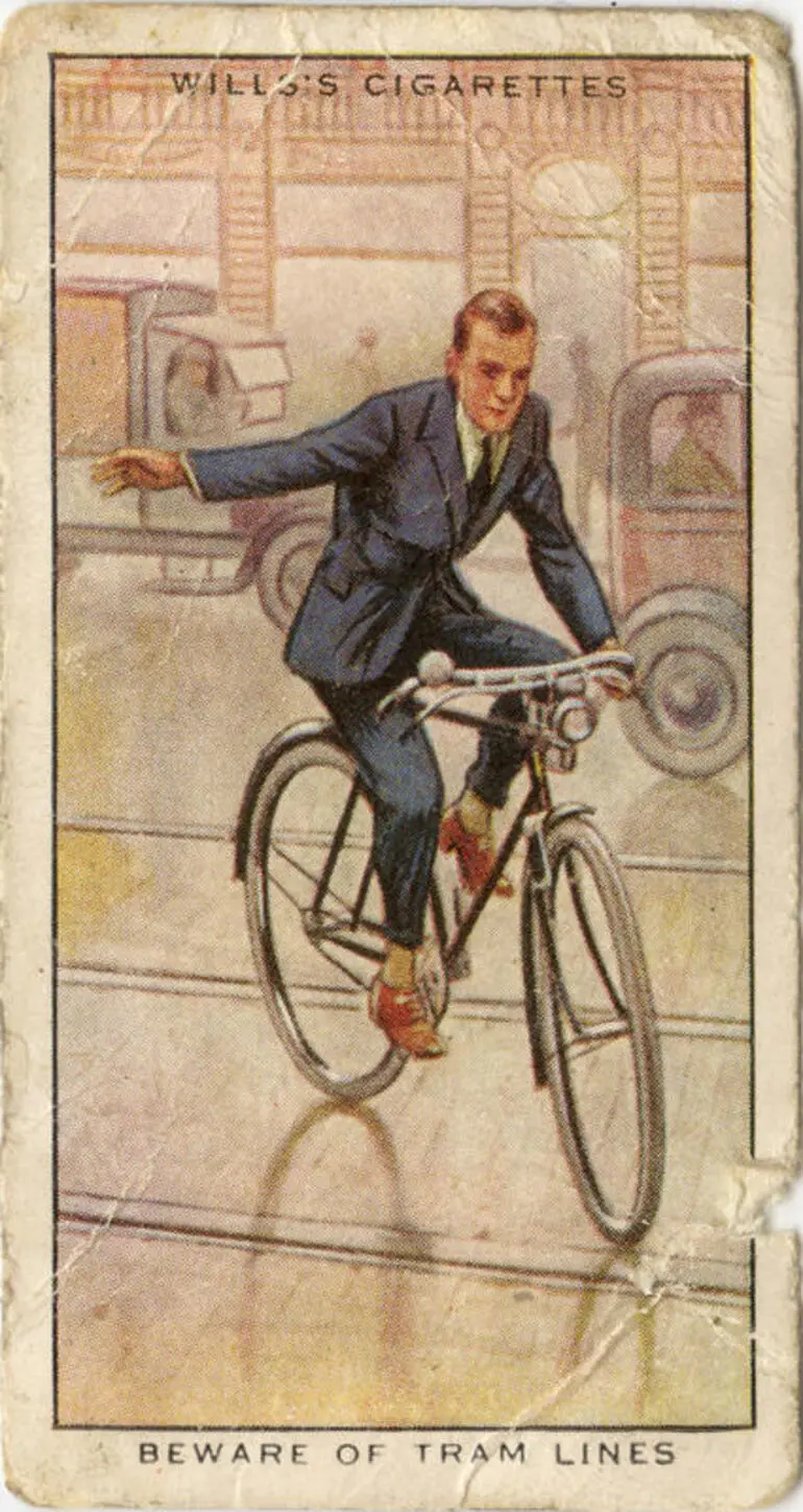 Image: Beware of tram lines.