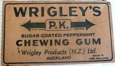 Image: Box Wrigley's P.K. chewing gum
