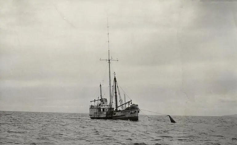 Image: Radio Hauraki broadcasting from the M.V. Kapuni