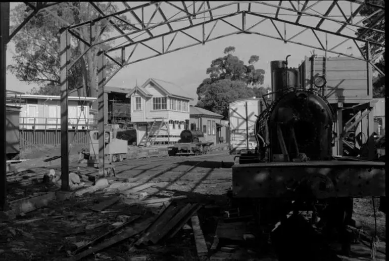 Image: Photograph of engine shed, MOTAT