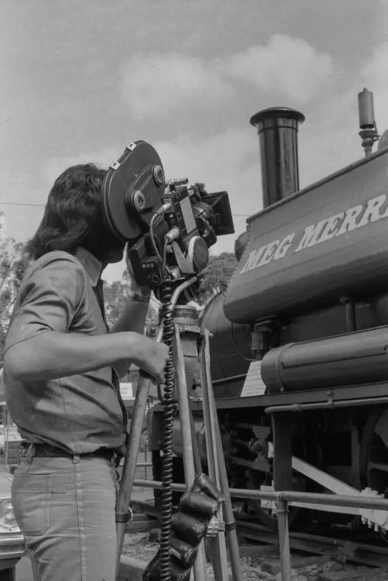 Image: Photograph of Meg Merrilies locomotive