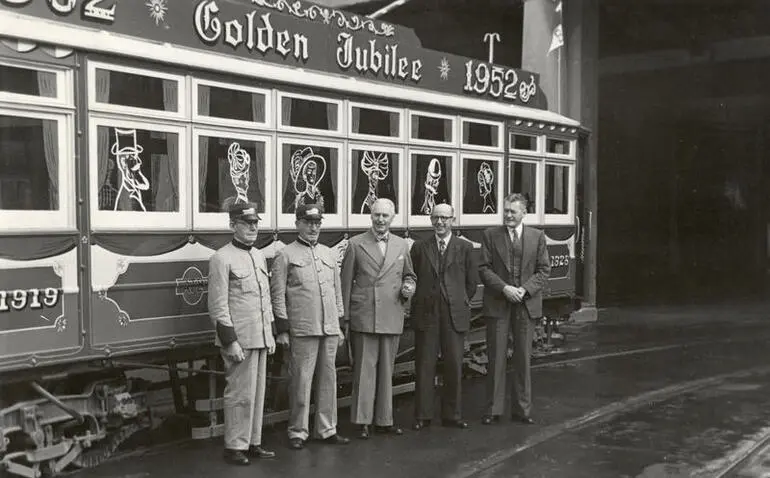 Image: Golden Jubilee tram, 1952