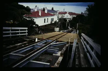 New track for new cable cars from Kelburn Image: New track for new cable cars from Kelburn