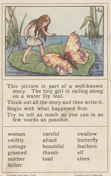 Image: Teaching card, Water lily leaf