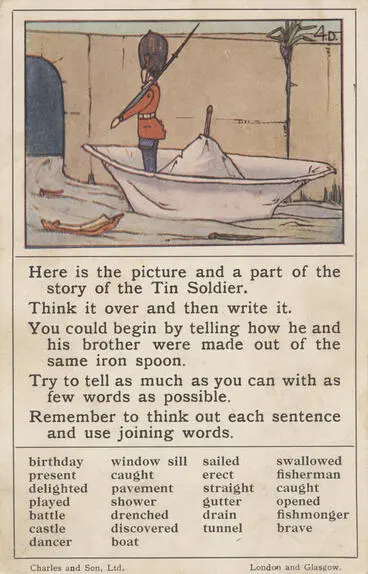 Image: Teaching card, the Tin Soldier