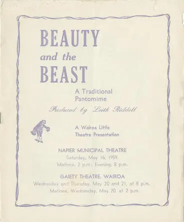 Image: Programme, Beauty and the Beast