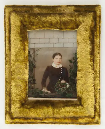 Image: Hand painted ambrotype