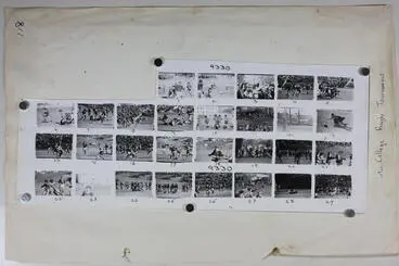 Geoffrey C Wood Nelson Evening Mail proof sheet: Inter College Rugby Tournament Image: Geoffrey C Wood Nelson Evening Mail proof sheet: Inter College Rugby Tournament