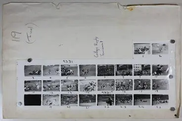 Geoffrey C Wood Nelson Evening Mail proof sheet: Inter College Rugby Tournament Image: Geoffrey C Wood Nelson Evening Mail proof sheet: Inter College Rugby Tournament