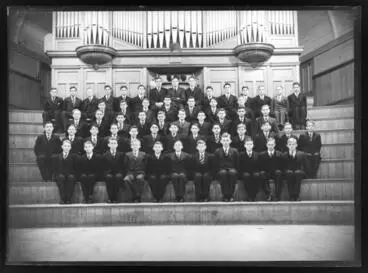 Christ Church Cathedral, Nelson College Choir, 1948 Image: Christ Church Cathedral, Nelson College Choir, 1948