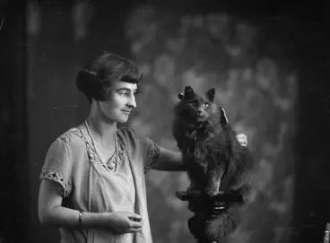 Image: Buckle, Woman & Cat