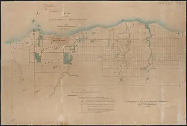 Image: Plan of the settlement of New Plymouth 1848