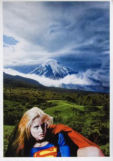 Image: "Supergirl and Mount Taranaki"
