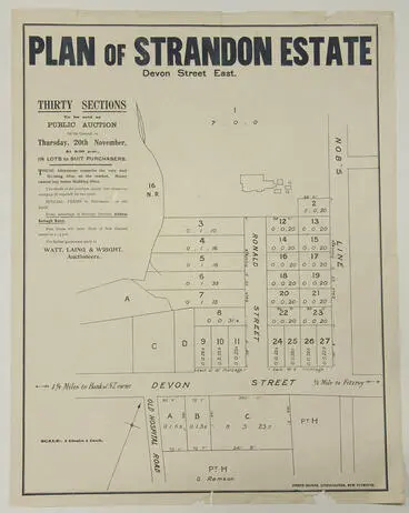 Image: Plan of Strandon Estate [poster]
