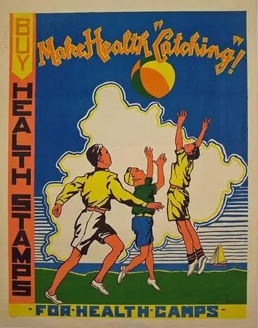 Image: "Make Health "Catching" buy Health Stamps for Health Camps" [poster]