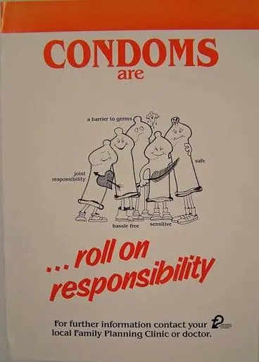 Image: Condoms are ... Roll On responsibility [poster]