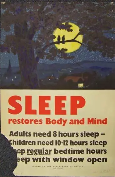 Image: Sleep Restores Body and Mind [poster]