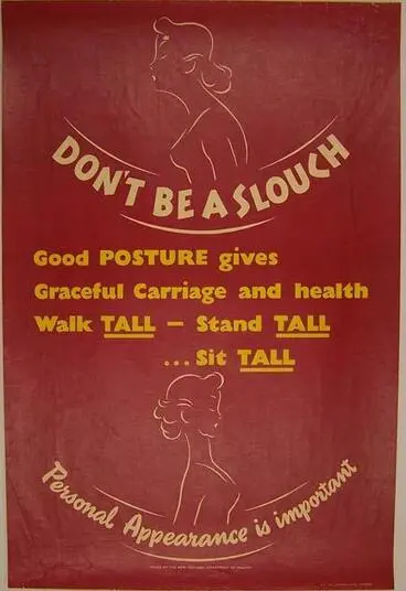 Image: Don't be a slouch [poster]