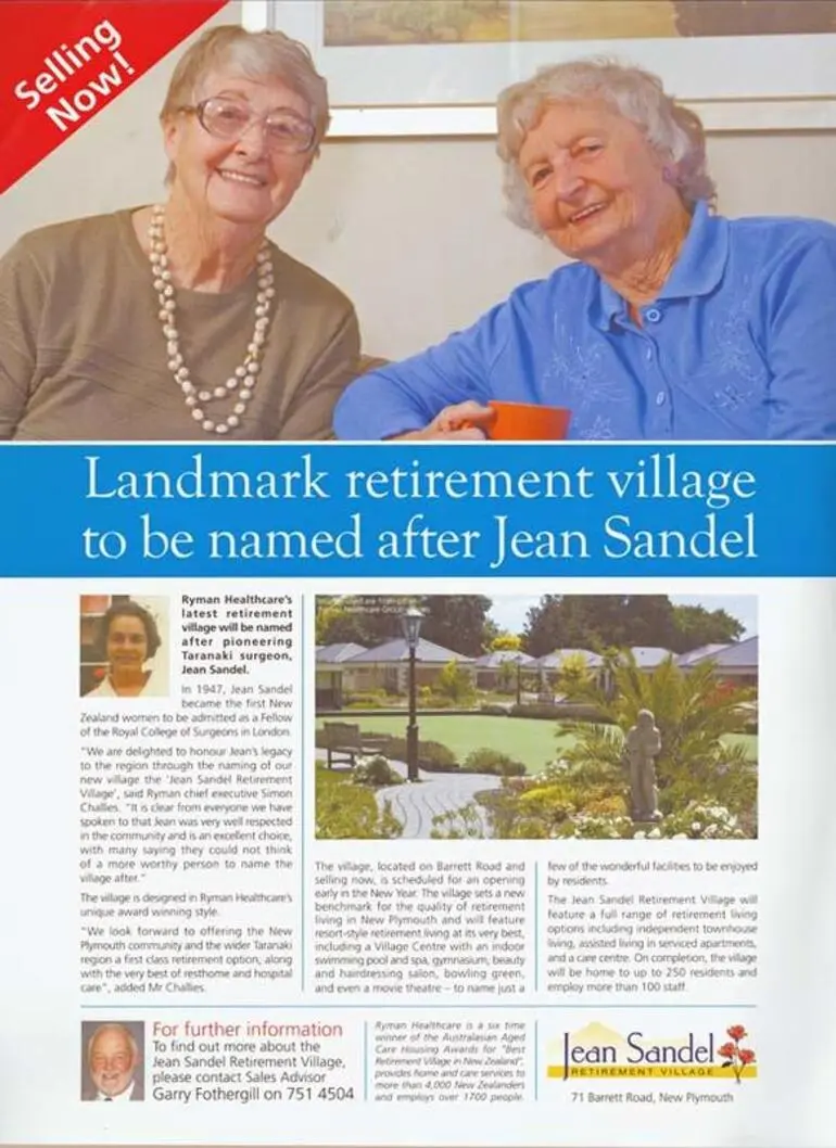 Image: Jean Sandel Retirement Village [poster]