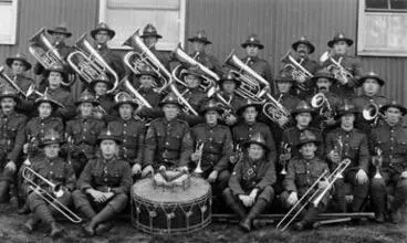 Image: Military brass band, World War One