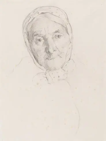 Study of Old Irish Woman Image: Study of Old Irish Woman