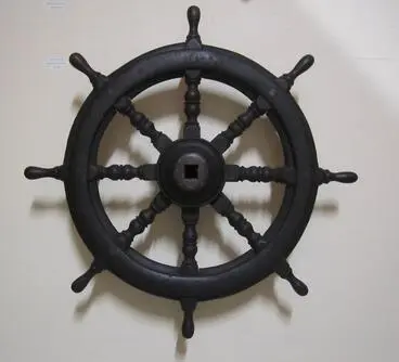 Image: Steering wheel, paddlesteamer "Delta"