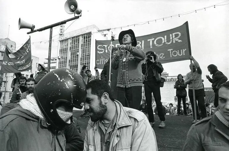 Image: Photograph – Springbok tour protest