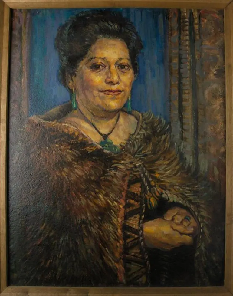 Image: Portrait Of Maori Queen Dame Te Atairangikaahu