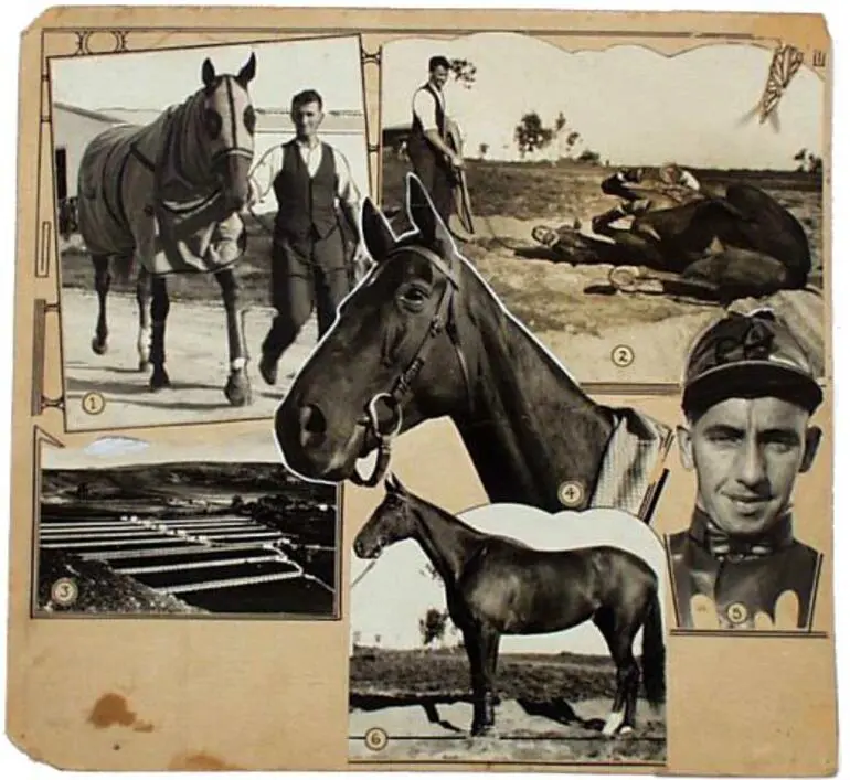 Image: Printers Proof - Sporting Globe, Phar Lap Collage, 1930s