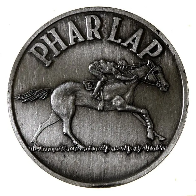 Image: Medal - Phar Lap, Silver, Museum Victoria, Australia, 1983