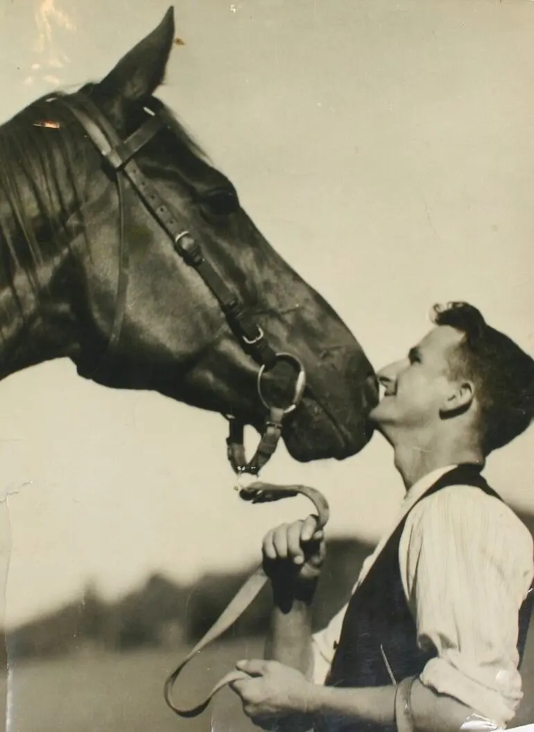 Image: Photograph - Tommy Woodcock, Phar Lap, Agua Caliente, Mar 1932