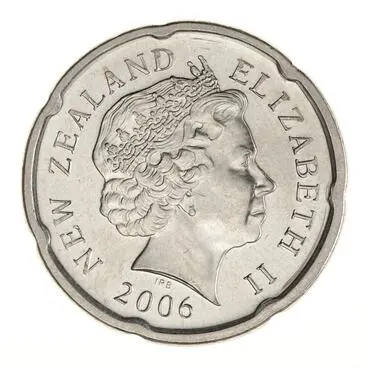 Coin - 20 Cents, New Zealand, 2006 Image: Coin - 20 Cents, New Zealand, 2006
