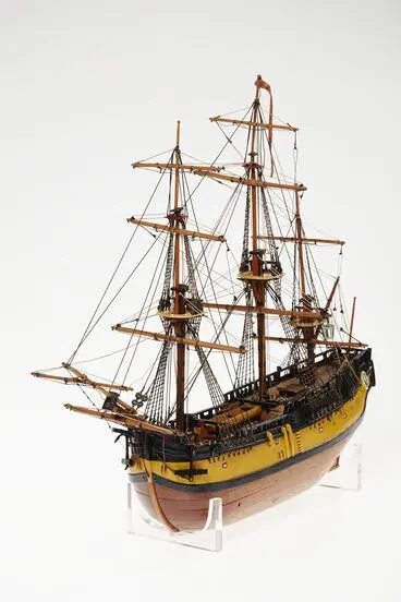 Image: Sailing Ship Model - HM Bark Endeavour, 1768-1771