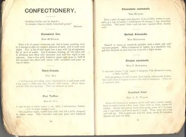 Image: Pages 70 and 71 - Horowhenua Cookery Book
