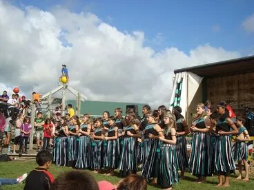 Image: Ohau School Kapa Haka Group in action - 19 March 2011