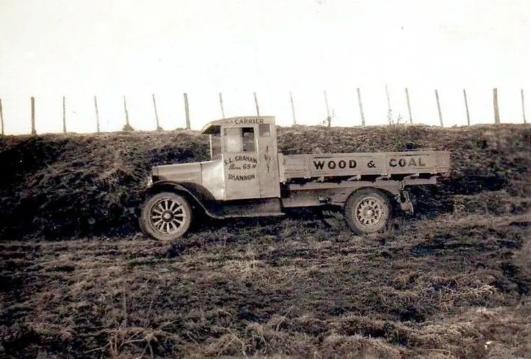 Image: Truck (Wood & Coal signage) in paddock