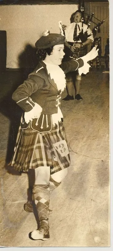 Image: Maxine Leggett, Highland Dance competition, 1969