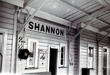 Image: Shannon Railway Station, building viewed from platform, c.1970's