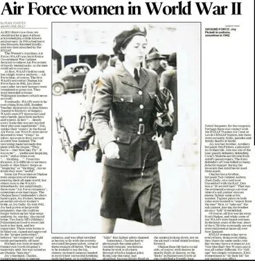 Image: Air Force women in World War II 23 Dec 2011