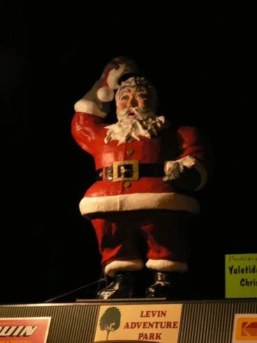 Image: Father Christmas at night