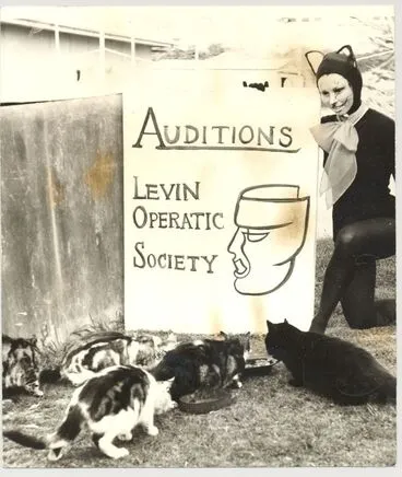 Image: Cat auditions, Levin Operatic Society, 1969