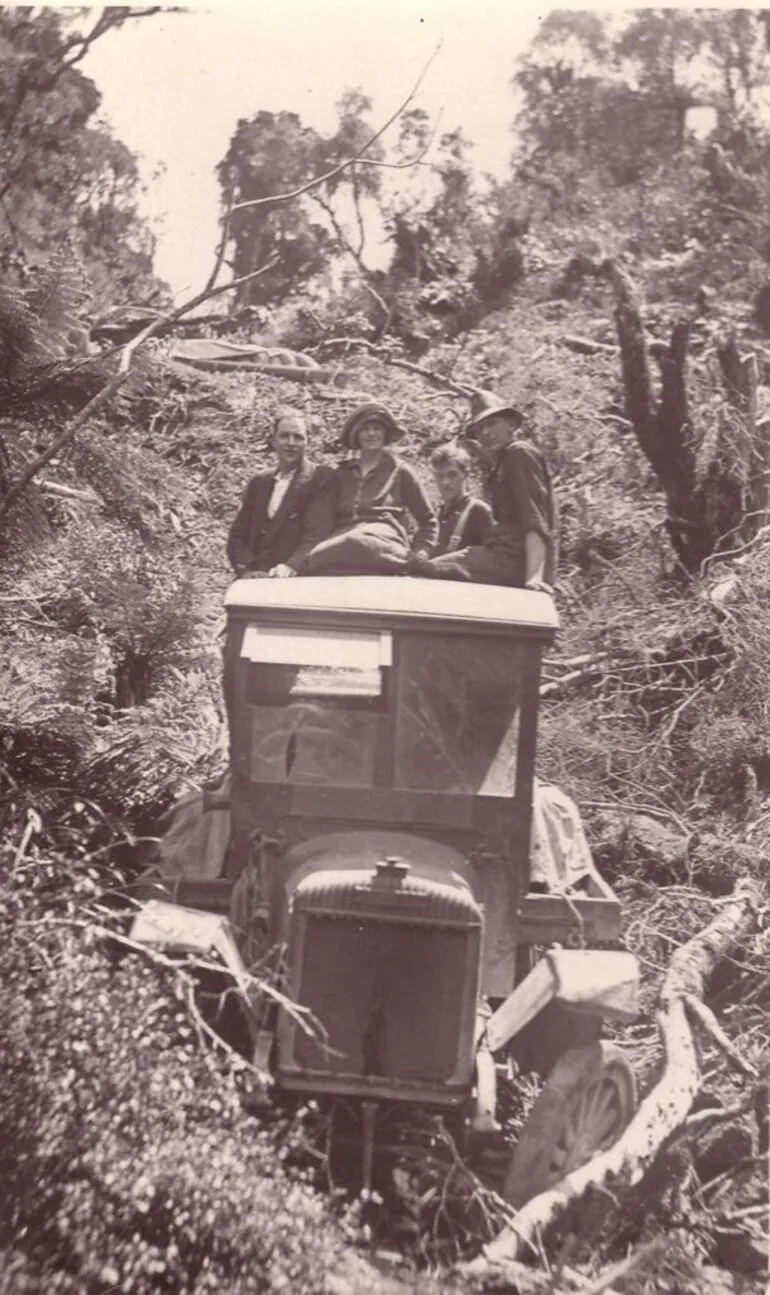 Image: Truck among ferns, 1922