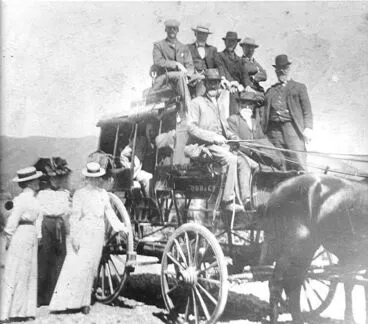 Image: Cobb & Co. Coach on the Beach Road