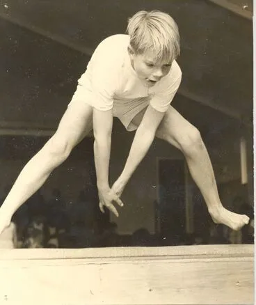 Image: Richard Williams vaulting at Gymnastics Festival