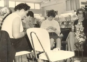 Image: Nationwide trade knitting contest in store of A.W. Allen