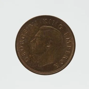 New Zealand Half Penny coin Image: New Zealand Half Penny coin