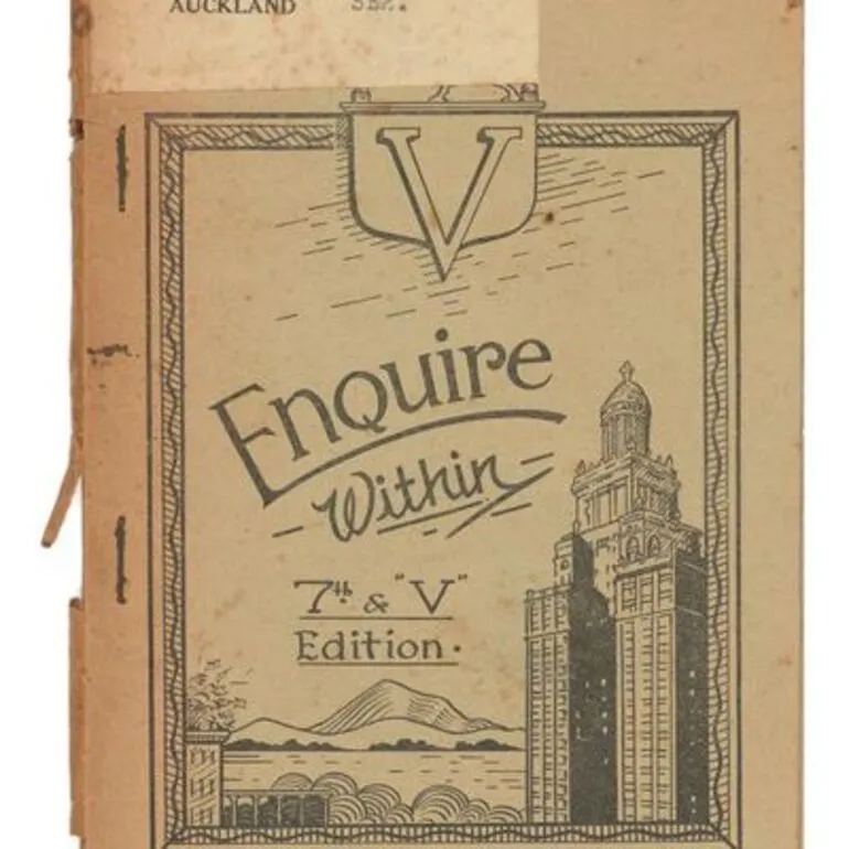 Image: 'Enquire Within' cook booklet